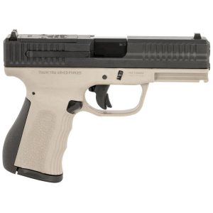 https3A2F2Fmedia.chattanoogashooting.com2Fimages2Fproduct2FJJFMKG49TG2FJJFMKG49TG.jpg FMK Mach 9 Handgun 9mm Luger 10rd Magazine(1) 4" Barrel Optic Ready Titanium Grey Frame