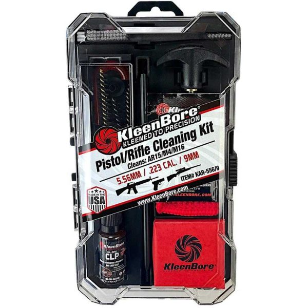 https3A2F2Fmedia.chattanoogashooting.com2Fimages2Fproduct2FKBKAR55692FKBKAR5569-1.jpg KleenBore .223/5.56mm/9mm Luger Combination Cleaning Kit