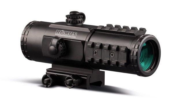 https3A2F2Fmedia.chattanoogashooting.com2Fimages2Fproduct2FKL72032FKL7203.jpg Konus SIGHT-PRO PTS2 Red Dot - 3x30mm Red/Blue Illuminated Reticle