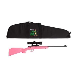 https3A2F2Fmedia.chattanoogashooting.com2Fimages2Fproduct2FKPKSA2220BSC2FKSA2220BSC-1.jpg Keystone Pink Synthetic .22LR Rifle w Scope Mount & Case