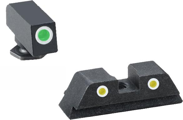 https3A2F2Fmedia.chattanoogashooting.com2Fimages2Fproduct2FKQGL1152FKQGL115.jpg Ameriglo Classic Tritium NIght Sight Set 3-Dot for GLOCK 1719 22 23 24 26 27 33 34 35 37 38 39
