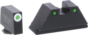 Screenshot Green Tritium Round Outline White .315/black .392 for Glock TallSuppressor