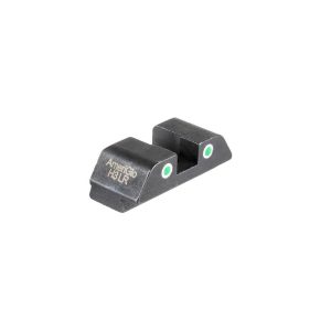 https3A2F2Fmedia.chattanoogashooting.com2Fimages2Fproduct2FKQGL8430R2FKQGL8430R-1.jpg Ameriglo Tritium 2-Dot Rear Handgun Sight for Glock 42/43/43x/48 Green with White Front