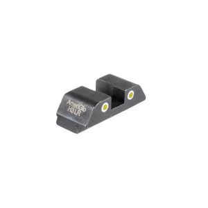 https3A2F2Fmedia.chattanoogashooting.com2Fimages2Fproduct2FKQGL8431R2FKQGL8431R-1.jpg Ameriglo Tritium 2-Dot Rear Handgun Sight for Glock 42/43/43x/48 Yellow with White Front
