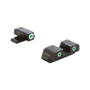 https3A2F2Fmedia.chattanoogashooting.com2Fimages2Fproduct2FKQSA1132FKQSA113.jpg Ameriglo Green Tritium w/ White Front Green Tritium w/ White Rear 3 Dot Sight Hellcat Standard