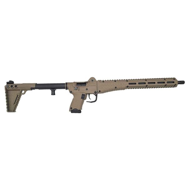 https3A2F2Fmedia.chattanoogashooting.com2Fimages2Fproduct2FKTSUB2K10GLKTAN2FKTSUB2K10GLKTAN2.jpg Kel-Tec Gen3 SUB2000 w/Glock Model 20 Style Grip 10mm Auto 15rd Magazine 16.15" Barrel Tan