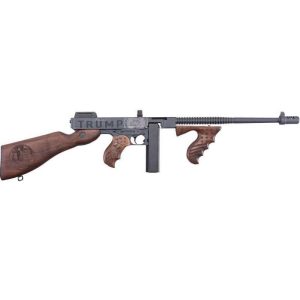 https3A2F2Fmedia.chattanoogashooting.com2Fimages2Fproduct2FKZT11450DC22FKZT11450DC2-1.jpg Auto Ordnance Trump Save America 1927A-1 Rifle .45 cal 20rd Magazine & 50rd Drum Magazine 16.5" Barrel Black Walnut