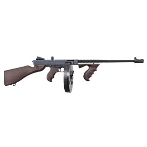 https3A2F2Fmedia.chattanoogashooting.com2Fimages2Fproduct2FKZT5P100D2FKZT5P100D2.jpg Auto Ordinance 1927A1-1C Light Weight Deluxe Rifle .45 Auto 100rd Drum/20rd Stick Magazines 18" Barrel Walnut Grain Poly Furniture
