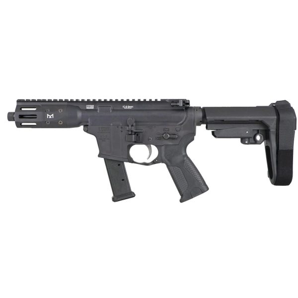 https3A2F2Fmedia.chattanoogashooting.com2Fimages2Fproduct2FLJICP9B5KSBA32FLJICP9B5KSBA3.jpg LWRC IC-9 Pistol 9mm Luger 31rd Magazine 5.6'' Barrel Black w/SBA3 Brace