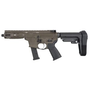 https3A2F2Fmedia.chattanoogashooting.com2Fimages2Fproduct2FLJICP9PBC5KSBA32FLJICP9B5KSBA31.jpg LWRC IC-9 Pistol 9mm Luger 31rd Magazine 5.6'' Barrel Patriot Brown w/SBA3 Brace