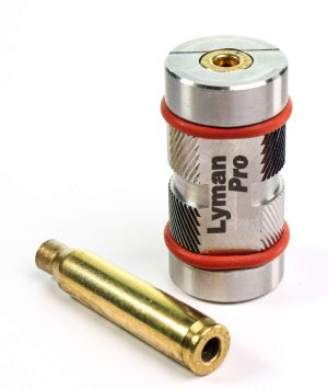 https3A2F2Fmedia.chattanoogashooting.com2Fimages2Fproduct2FLY77051022Fgaugewithcase.jpg Lyman Pro Stainless Headspace Gauge 308 Win