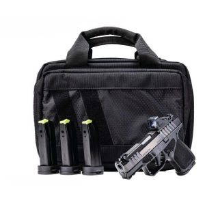 https3A2F2Fmedia.chattanoogashooting.com2Fimages2Fproduct2FMMRM1SBLKOSP10CACOMPP2FRM1Sbundle.jpg Rost Martin RM1S Comp Handgun Bundle 9mm Luger 10rd Magazines(4) 4" Barrel Black Red Dot Pistol Ca Compliant