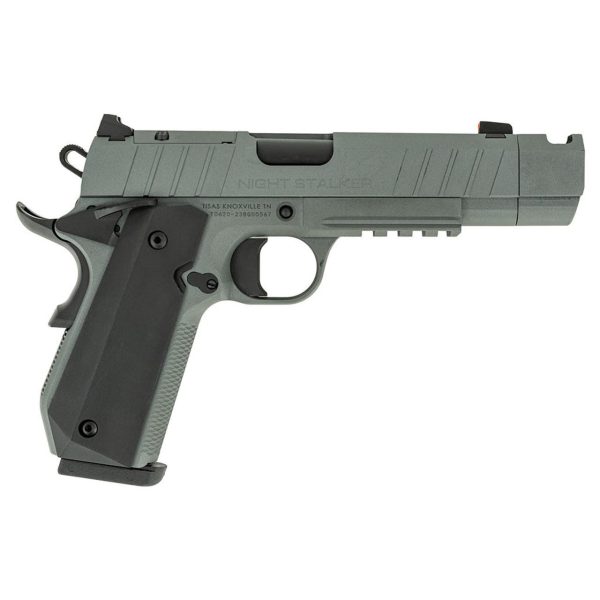 https3A2F2Fmedia.chattanoogashooting.com2Fimages2Fproduct2FMS101001352FSD101001331.jpg Tisas 1911 Nightstalker SF-C Handgun 45 Auto 8rd Magazine 4.25'' Compensated Barrel Cerakote Grey Finish
