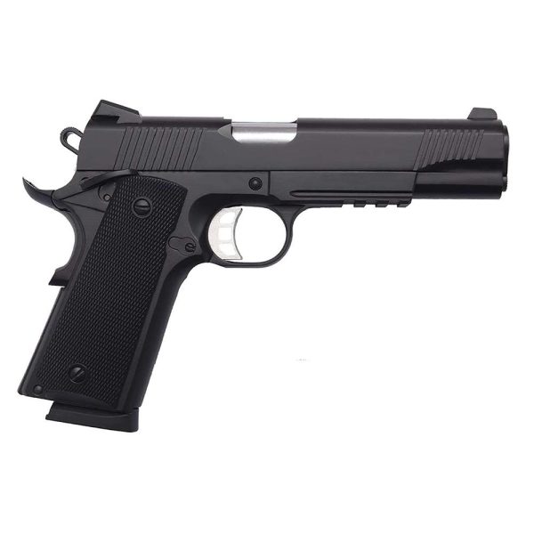 https3A2F2Fmedia.chattanoogashooting.com2Fimages2Fproduct2FMS101005312FSD1911DB9R.jpg Tisas 1911 Duty B9R Handgun 9mm Luger 9rd Magazine 5" Barrel Black Cerakote Enhanced Features incl/ 2 Magazines