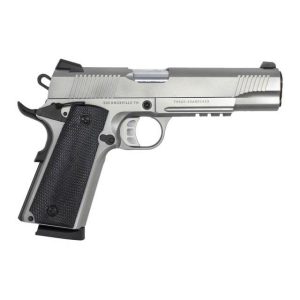 https3A2F2Fmedia.chattanoogashooting.com2Fimages2Fproduct2FMS101005332FSD1911DSS45R.jpg Tisas 1911 Duty SS45R Handgun .45 ACP 8rd Magazine 5" Barrel Stainless Steel w/Rail