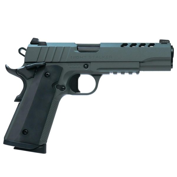 https3A2F2Fmedia.chattanoogashooting.com2Fimages2Fproduct2FMS101005372FMS10100512-RS.jpg Tisas 1911 Night Stalker Handgun 10mm Auto 8rd Magazines(2) 5'' Barrel Cerakote Grey