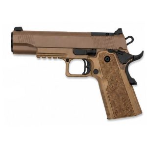 https3A2F2Fmedia.chattanoogashooting.com2Fimages2Fproduct2FMS125009042FMS125009041.jpg Tisas 1911 Duty DS Handgun 9mm Luger 18rd Magazine 5'' Barrel FDE Frame/Coyote Brown Slide