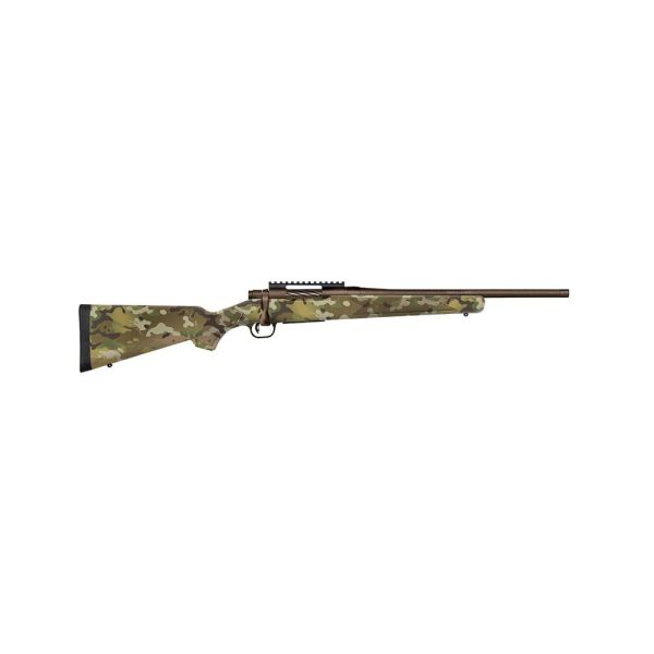 Mossberg Patriot Carbine .450 Bushmaster 4rd Capacity 18'' Cerakote Patriot Brown Threaded Barrel Multicam Synthetic Stock