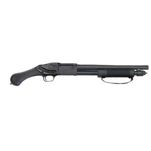 https3A2F2Fmedia.chattanoogashooting.com2Fimages2Fproduct2FMV506382FMV50638_1.jpg Mossberg 590 Shockwave Laser Saddle 12ga 5rd Capacity 14" Barrel Crimson Trace Laser Saddle