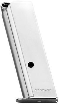 https3A2F2Fmedia.chattanoogashooting.com2Fimages2Fproduct2FMYWPPKSSTN2FMYWPPKSSTN.jpg Mec-Gar Walther PPK/S .380 Magazine Standard Floorplate Nickel 7/rd