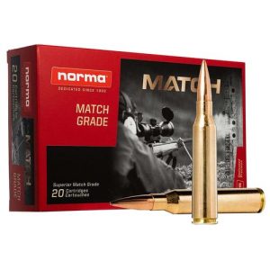 https3A2F2Fmedia.chattanoogashooting.com2Fimages2Fproduct2FNH201852722FNH201852721.jpg Norma Match King Rifle Ammunition .338 Norma Mag 300gr OTM 2657 fps 20/ct