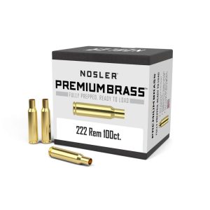 https3A2F2Fmedia.chattanoogashooting.com2Fimages2Fproduct2FNO100582FNO10058-1.jpg Nosler Unprimed Brass Rifle Cartridge Cases .222 Rem 100/ct