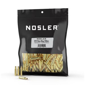 https3A2F2Fmedia.chattanoogashooting.com2Fimages2Fproduct2FNO100592FNO10059-1.jpg Nosler Unprimed Unprepped Brass Rifle Cartridge Cases .222 Rem Mag 250/ct (BULK)