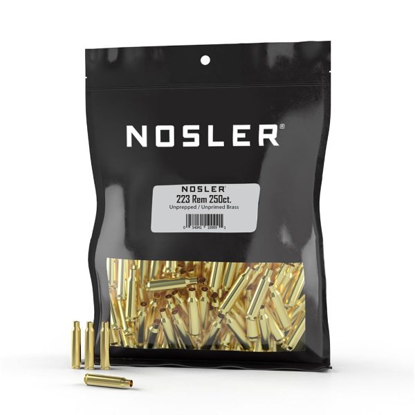 https3A2F2Fmedia.chattanoogashooting.com2Fimages2Fproduct2FNO100992FNO10099-1.jpg Nosler Unprimed Unprepped Brass Rifle Cartridge Cases .223 Rem (BULK) 250/ct