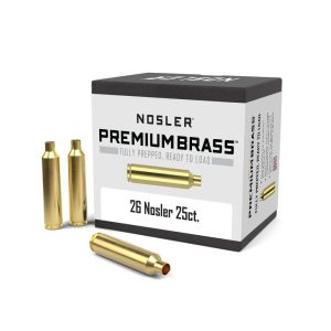 https3A2F2Fmedia.chattanoogashooting.com2Fimages2Fproduct2FNO101402FNO10140-1.jpg Nosler Unprimed Brass Rifle Cartridge Cases .26 Nosler 25/ct