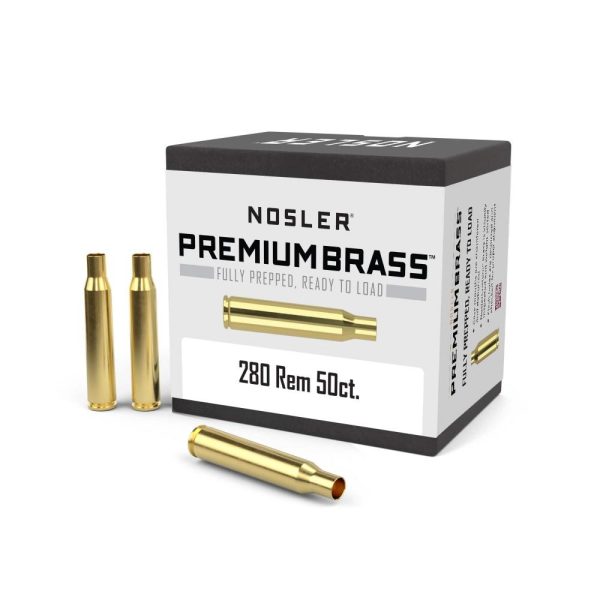 https3A2F2Fmedia.chattanoogashooting.com2Fimages2Fproduct2FNO101602FNO10160-1.jpg Nosler Unprimed Brass Rifle Cartridge Cases .280 Rem 50/ct