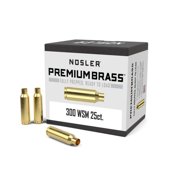 https3A2F2Fmedia.chattanoogashooting.com2Fimages2Fproduct2FNO118632FNO11863-1.jpg Nosler Unprimed Brass Rifle Cartridge Cases .300 WSM 25/ct