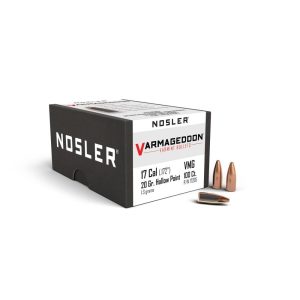 https3A2F2Fmedia.chattanoogashooting.com2Fimages2Fproduct2FNO172052FNO17205-1.jpg Nosler VarMageddon Rifle Bullets .17 cal .172" 20 gr FBHP 100/ct