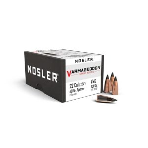 https3A2F2Fmedia.chattanoogashooting.com2Fimages2Fproduct2FNO172602FNO17260-1.jpg Nosler VarMageddon Rifle Bullets .22 cal .224" 40 gr FB-TIPPED 250/ct