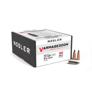 https3A2F2Fmedia.chattanoogashooting.com2Fimages2Fproduct2FNO172912FNO17291-1.jpg Nosler VarMageddon Rifle Bullets .22 cal .224" 55 gr FB-TIPPED 500/ct