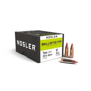 https3A2F2Fmedia.chattanoogashooting.com2Fimages2Fproduct2FNO281202FNO28120-1.jpg Nosler Ballistic Tip Hunting Rifle Bullets 7mm .284" 120 gr SBT-BTIP 50/ct