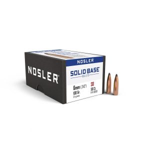 https3A2F2Fmedia.chattanoogashooting.com2Fimages2Fproduct2FNO380502FNO38050-1.jpg Nosler Solid Base Rifle Bullets 6mm .243" 100 gr 50/ct