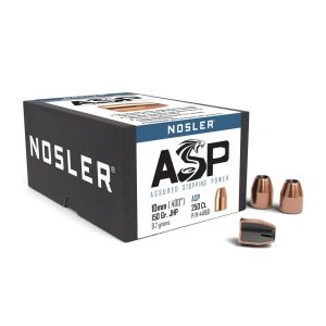 https3A2F2Fmedia.chattanoogashooting.com2Fimages2Fproduct2FNO448602FNO44860-1_1.jpg Nosler Sporting Handgun Pistol Bullets .40/10mm .400" 150 gr JHP 250/ct