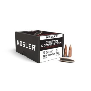 https3A2F2Fmedia.chattanoogashooting.com2Fimages2Fproduct2FNO531642FNO53164-1.jpg Nosler Custom Competition Rifle Bullets .30 cal .308" 168 gr HPBT 100/ct
