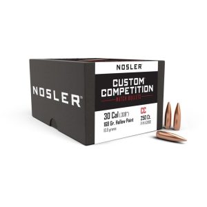https3A2F2Fmedia.chattanoogashooting.com2Fimages2Fproduct2FNO531682FNO53168-1.jpg Nosler Custom Competition Rifle Bullets .30 cal .308" 168 gr HPBT 250/ct