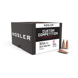 https3A2F2Fmedia.chattanoogashooting.com2Fimages2Fproduct2FNO531692FNO53169-1.jpg Nosler Custom Competition Rifle Bullets .30 cal .308" 155 gr HPBT 250/ct