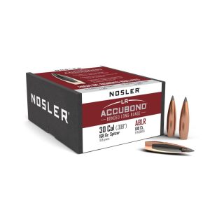 https3A2F2Fmedia.chattanoogashooting.com2Fimages2Fproduct2FNO584552FNO58455-1.jpg Nosler AccuBond Long Range Rifle Bullets .30 cal .308" 168 gr SPBT-ACB 100/ct