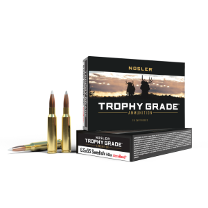 https3A2F2Fmedia.chattanoogashooting.com2Fimages2Fproduct2FNO600222FNO60022-1.png Nosler Accubond Trophy Grade Rifle Ammunition 6.5x55 Mauser 140 gr PT 2650 fps 20/ct