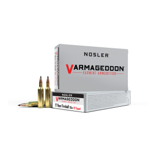 https3A2F2Fmedia.chattanoogashooting.com2Fimages2Fproduct2FNO631002FNO63100-1.png Nosler Varmageddon Rifle Ammunition .17 Rem Fireball 20 gr FB Tipped 4000 fps 20/ct