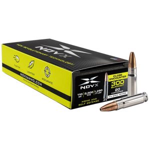 https3A2F2Fmedia.chattanoogashooting.com2Fimages2Fproduct2FNQ300BLK125CP202FNQ300BLK125CP20.jpg NovX Pentagon Rifle Ammunition .300 Blackout 125gr HP 2300 fps 20/ct
