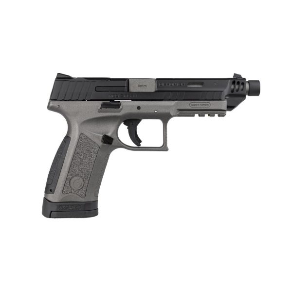 https3A2F2Fmedia.chattanoogashooting.com2Fimages2Fproduct2FNT3903702FNT390370-1.jpg Girsan MC9 Disruptor X Handgun 9mm Luger 17rd Magazine 4.6" Barrel Two Tone Tungsten Black