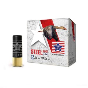 https3A2F2Fmedia.chattanoogashooting.com2Fimages2Fproduct2FOQCS332012FOQCS33201.jpg PPU Stars & Stripes Steel Shotshell 12ga 3'' 1-1/8 oz 1500 fps #1 25/ct