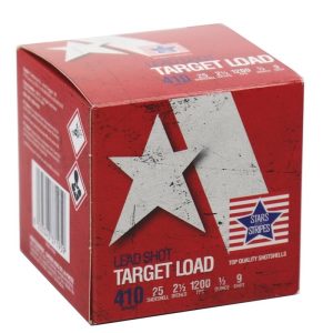 Stars and Stripes Target Loads 410 Gauge Ammo 2-1/2 PPU Stars & Stripes Target Shotshells 410ga 2-1/2" 1/2oz 1200 fps #9 25/ct