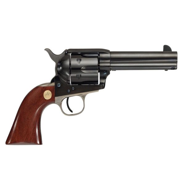 https3A2F2Fmedia.chattanoogashooting.com2Fimages2Fproduct2FOZMP400B14012Fpistoleer_mp410b14-sg-right-s_1.jpg Cimarron FAC Pistoleer Handgun .357 Mag 6rd Capacity 4.75" Barrel Nickel Backstrap/Trigger Guard