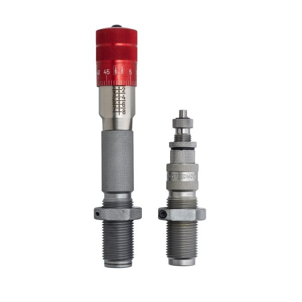 https3A2F2Fmedia.chattanoogashooting.com2Fimages2Fproduct2FPC5451162FPC545102-2.jpg Hornady Match Grade Die Set with Click-Adjust Micrometer 6mm GT .243"