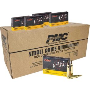 https3A2F2Fmedia.chattanoogashooting.com2Fimages2Fproduct2FPMXP193C2FPMXP193C_1.jpg PMC X-Tac Rifle Ammunition 5.56X45 NATO 55 gr FMJBT 3120 fps 1000/ct